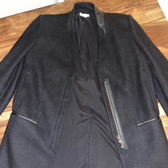 Gorgeous Helmut Lang Wool Leather Coat - Picture 5 of 5
